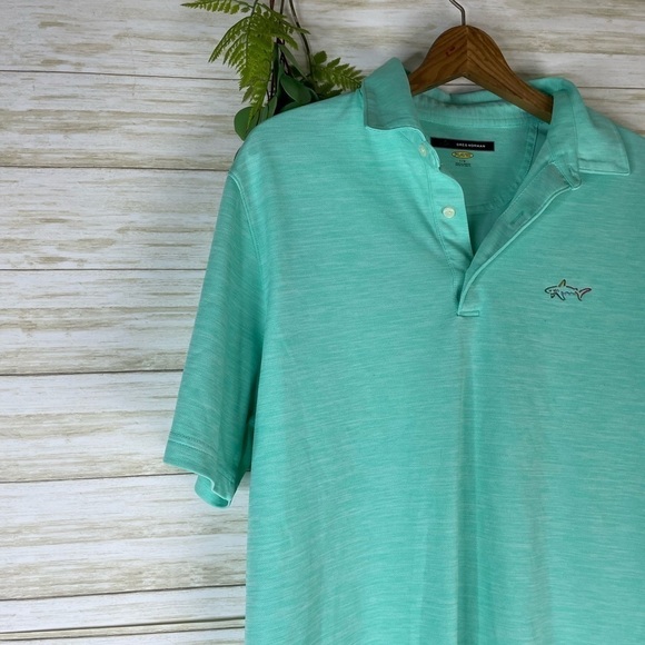 Greg Norman Playdry Seafoam Green Golf Shirt - Picture 2 of 4